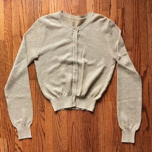 Gold shimmer cardigan